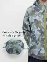 10K Packaway Rainshell - Camo | Waterproof Windproof Eco