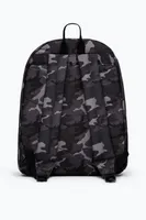 BLACK & GREY MONO CAMO BACKPACK