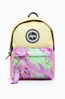 CREAM & PINK GRADIENT MARBLE MINI BACKPACK