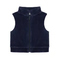 Deep Navy Velvet Vest