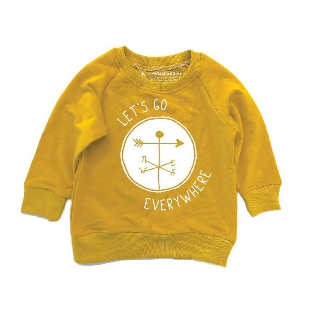 The Let's Go Everywhere Raglan (Multiple Colors)