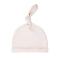 Velveteen Top-Knot Hat Blush