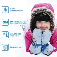 Toasty-Dry Waterproof Mitten | Mint Star