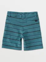 LITTLE BOYS FRICKIN SURF N' TURF STATIC SHORTS - STORM BLUE