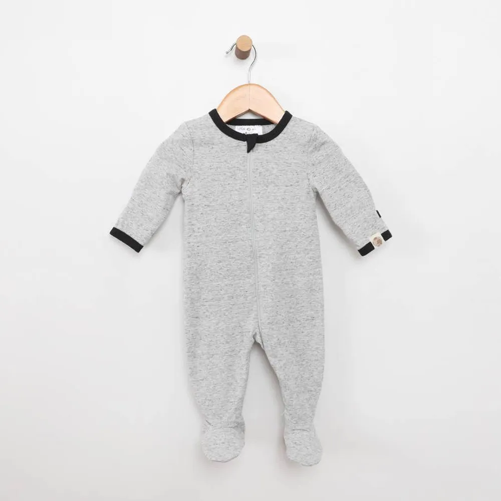 Solid Heather Grey Footie