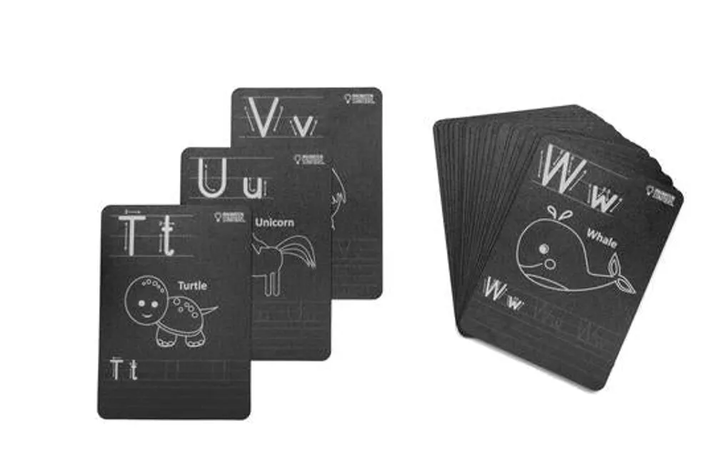 Chalkboard Alphabet 5"x7" Flash Cards