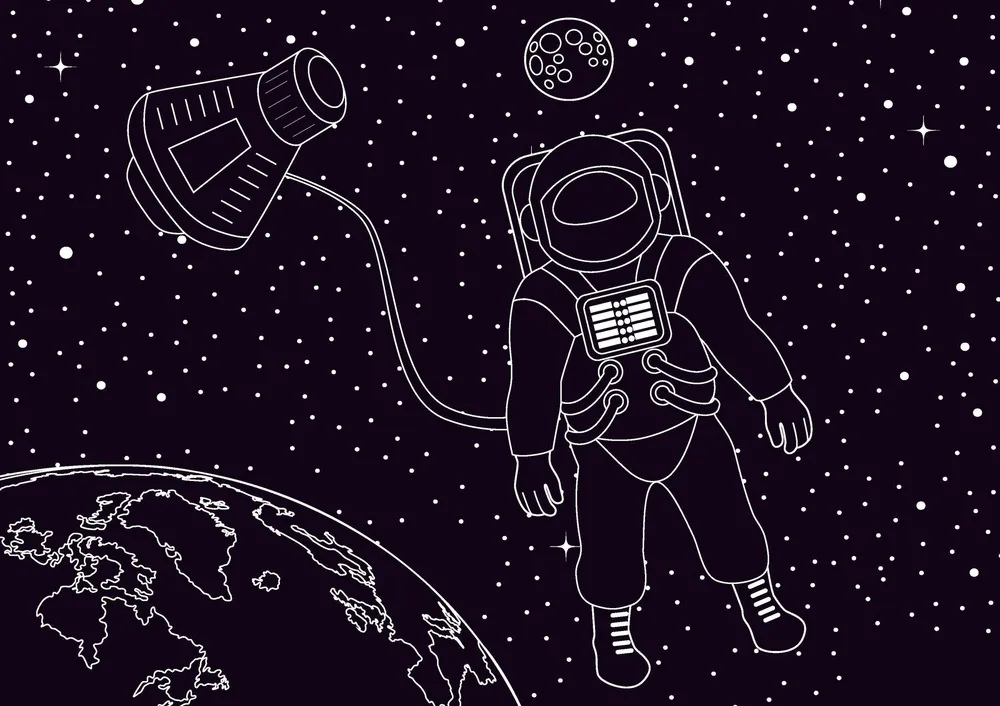 ASTRONAUT 12” X 17” CHALKBOARD PLACEMAT