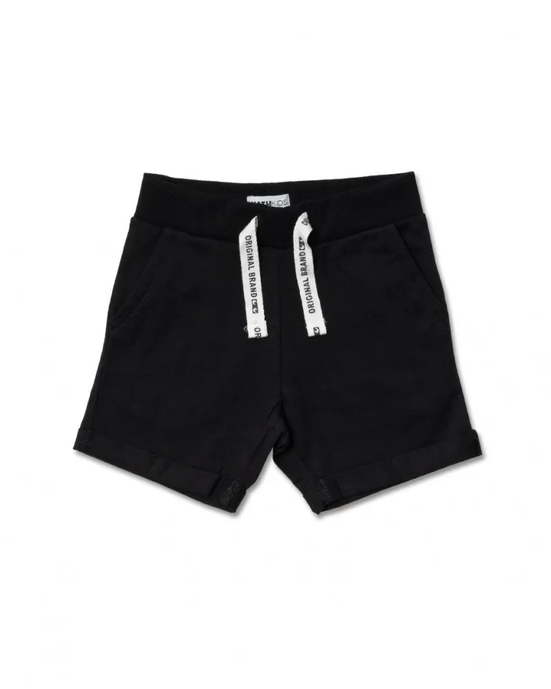 Bermuda Coast black knitted shorts