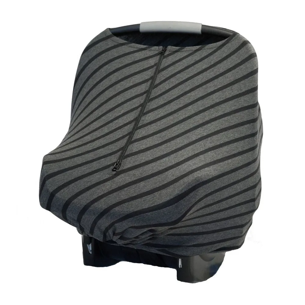 Baby Leaf Multi-Use Cover - Black Stripe