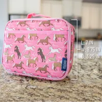 Horses in Pink Lunch Box