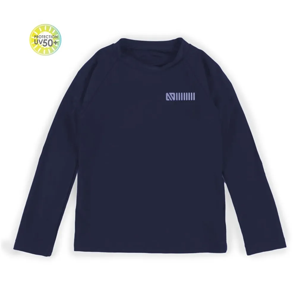 LONG SLEEVE RASHGUARD T-SHIRT - NAVY