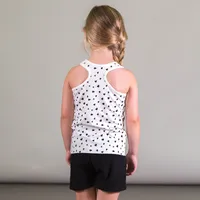 ORGANIC COTTON PRINTED TANK AND SHORT SET, GIRL