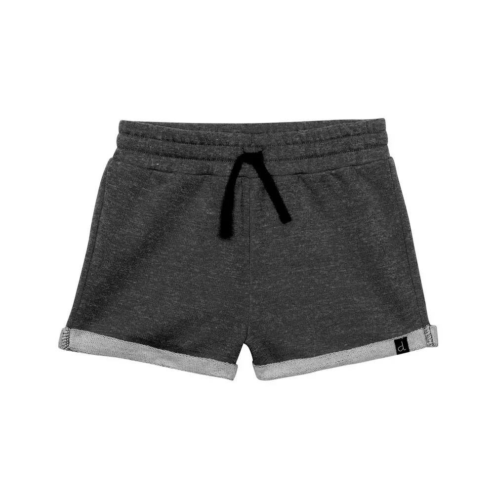 FRENCH TERRY SHORT CHARCOAL MIX, GIRL