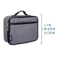 Gray Tweed Lunch Box