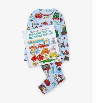 Cars and Trucks Things that Go Book Pajama Set