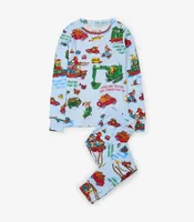 Cars and Trucks Things that Go Book Pajama Set