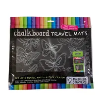 CHALKBOARD PRINCESS/ BUTTERFLY TRAVEL MAT SET