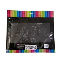 CHALKBOARD PRINCESS/ BUTTERFLY TRAVEL MAT SET