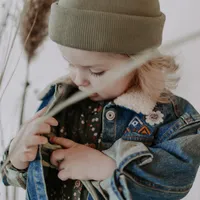 DENIM JACKET WITH EMBROIDERY, BABY GIRL