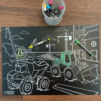 Chalkboard Construction Placemat