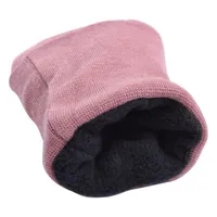 Cotton mitts lined Polar (Eggplant)