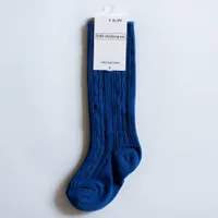 Classic Blue Knee High Socks