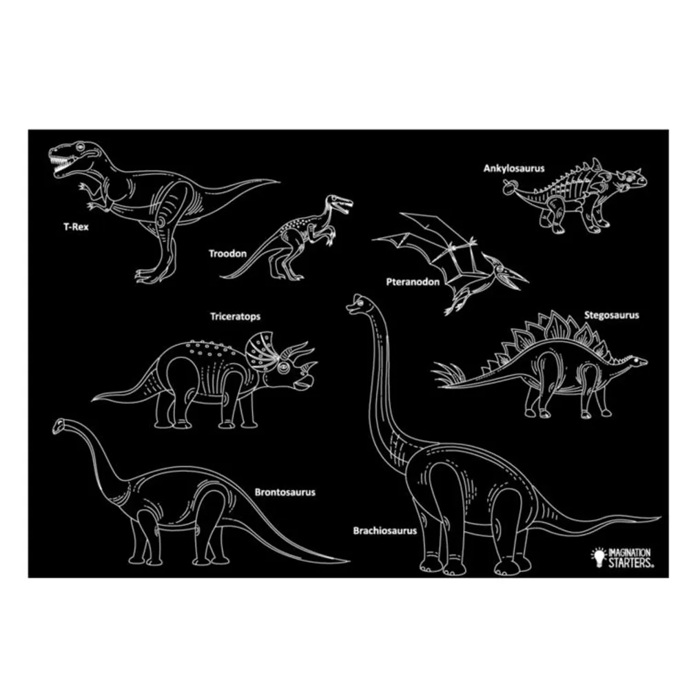 Chalkboard Dinosaur Placemat