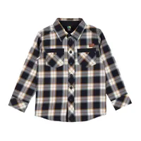 Ivory Plaid Kids Shirt