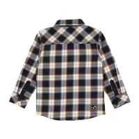 Ivory Plaid Kids Shirt