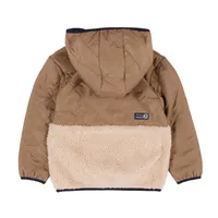 Beige Zip Hoodie