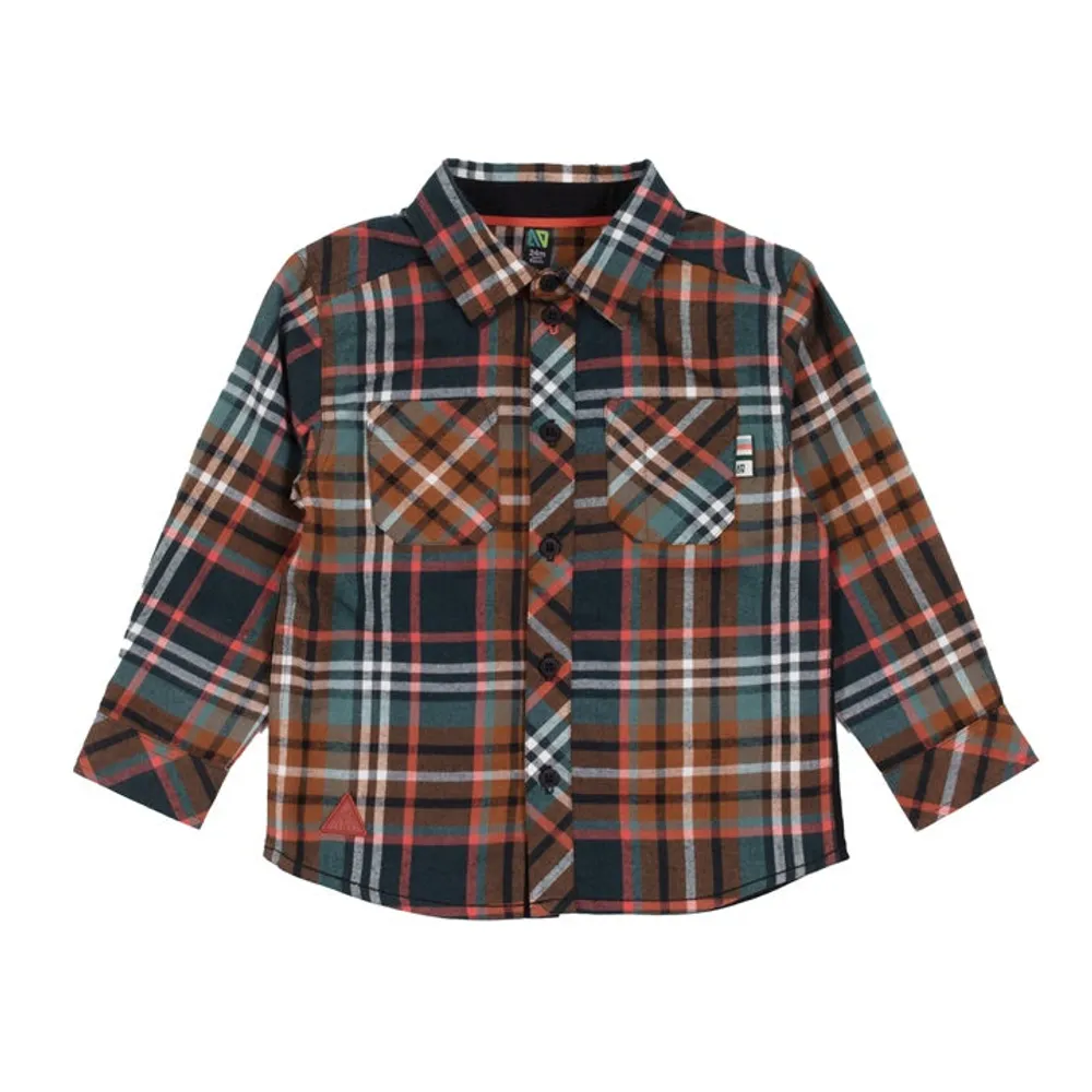 Forest Plaid Baby Shirt