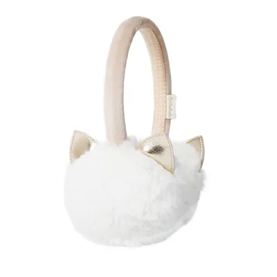 Cleo Cat Earmuffs Ivory