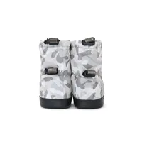 Toddler Booties - Camo Print White Light Grey