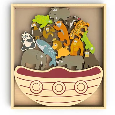 BALANCE BOAT - ENDANGERED ANIMALS GAME