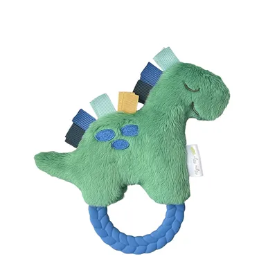 Dino Ritzy Rattle Pal™ Plush Rattle Pal with Teether