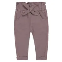 girls jogging trousers grey brown paperbag