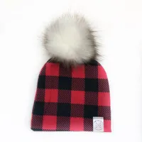 Buffalo Plaid Pom Beanie