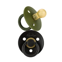 Itzy Soother Camo/Midnight Natural Rubber Pacifiers