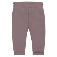 girls jogging trousers grey brown paperbag