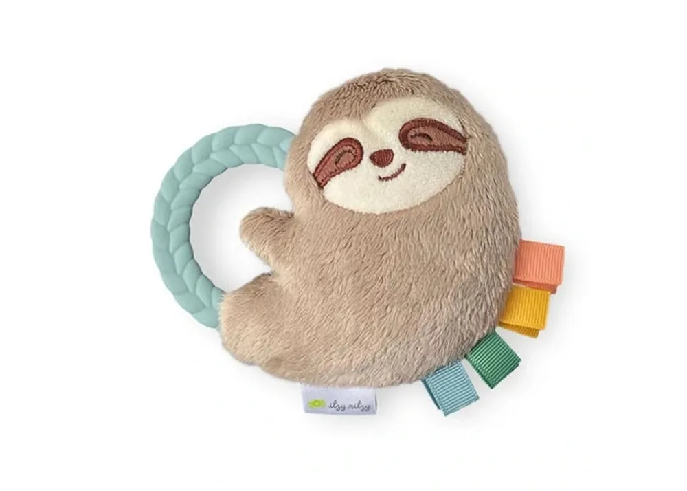 Sloth Ritzy Rattle Pal™ Plush Rattle Pal with Teether