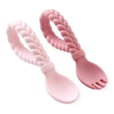 Sweetie Spoons™ Spoon & Fork Set | Pink