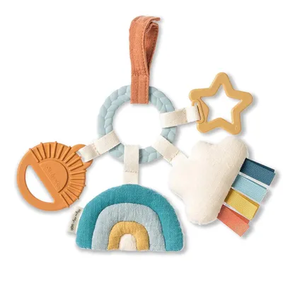 Bitzy Busy Ring™ Teething Activity Toy Cloud
