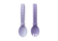 Sweetie Spoons™ Spoon & Fork Set | Amethyst + Purple Diamond