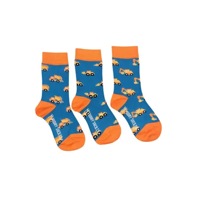 Kid's Digger, Bulldozer & Dump Truck Socks