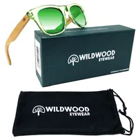 Kids Beech Wood Sunglasses - Green