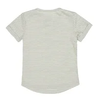 T-shirt light green striped