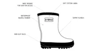 Rain Boots - Metallic Silver