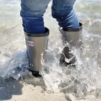 Rain Boots - Metallic Silver