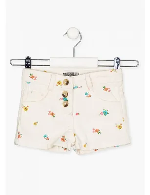 Little Garden Short with Flower Print, Child