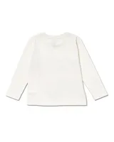 Long white knit t-shirt Desert trail